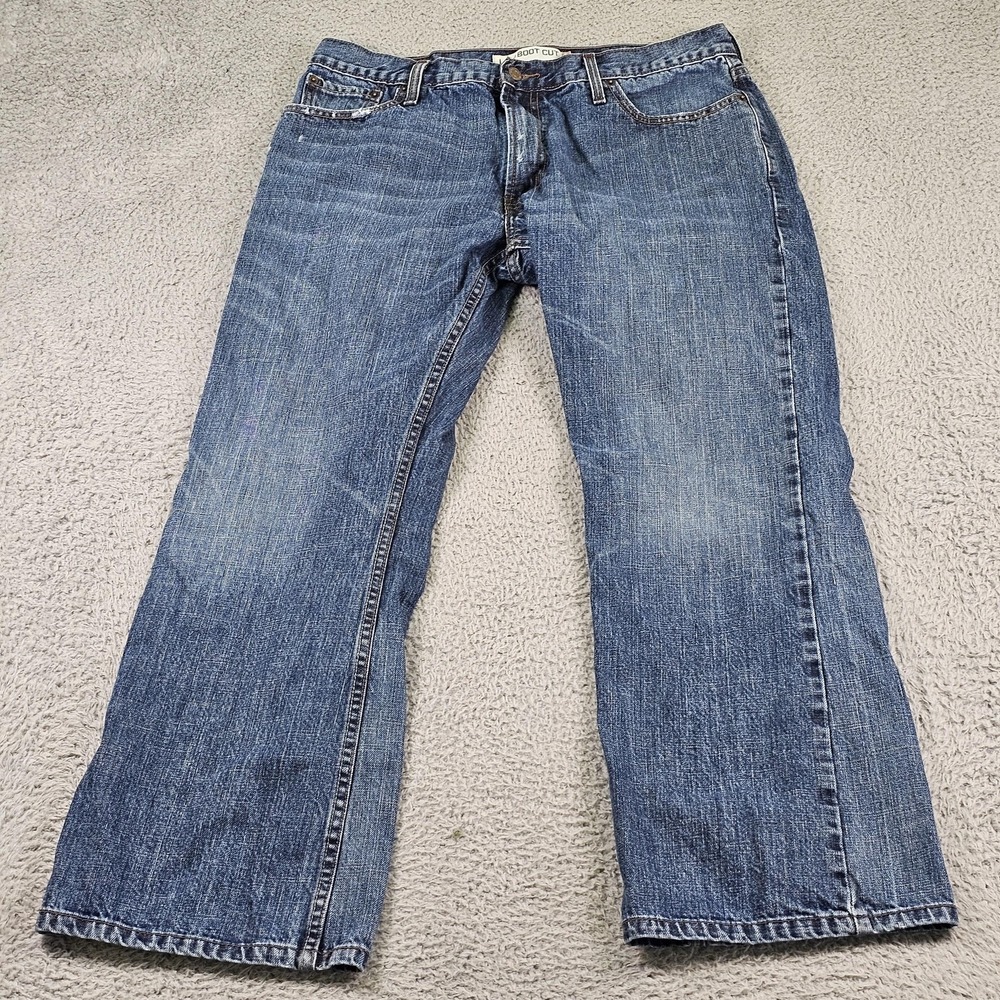 Levis 527 Low Boot Cut Jeans Mens 36x30 Blue Denim Bootcut Made In Hong Kong